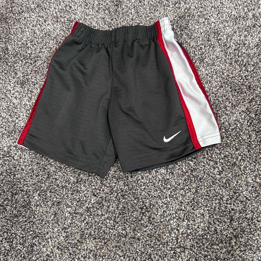 Nike Black Shorts with Red and White Accents